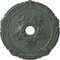 Ekena Millwork Attica with Rose Medallion (Canopies up to 4 1/2"), 26"OD x 3 3/4"ID x 1 1/2"P, Cloud Burst Crackle CM26ATCBC - alternate 1